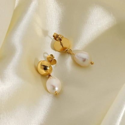 [ElanLuxe]Cornelia Freshwater Pearl Earrings