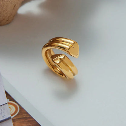 [ElanLuxe]Tara Heart Twist Gold Ring