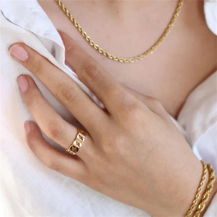[ElanLuxe]Leah Gold Ring