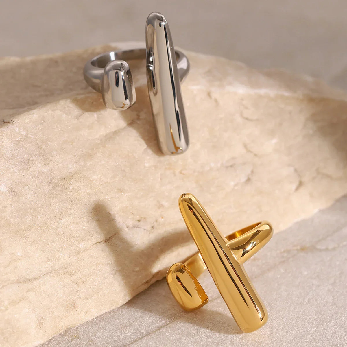 [ElanLuxe]Seraphina Contemporary Gold Ring