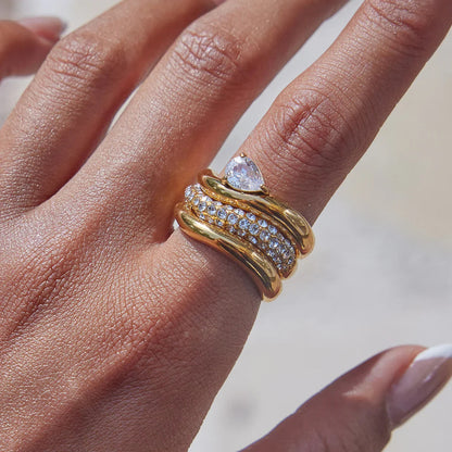 [ElanLuxe]Noemi Curated Ring Stack Collection