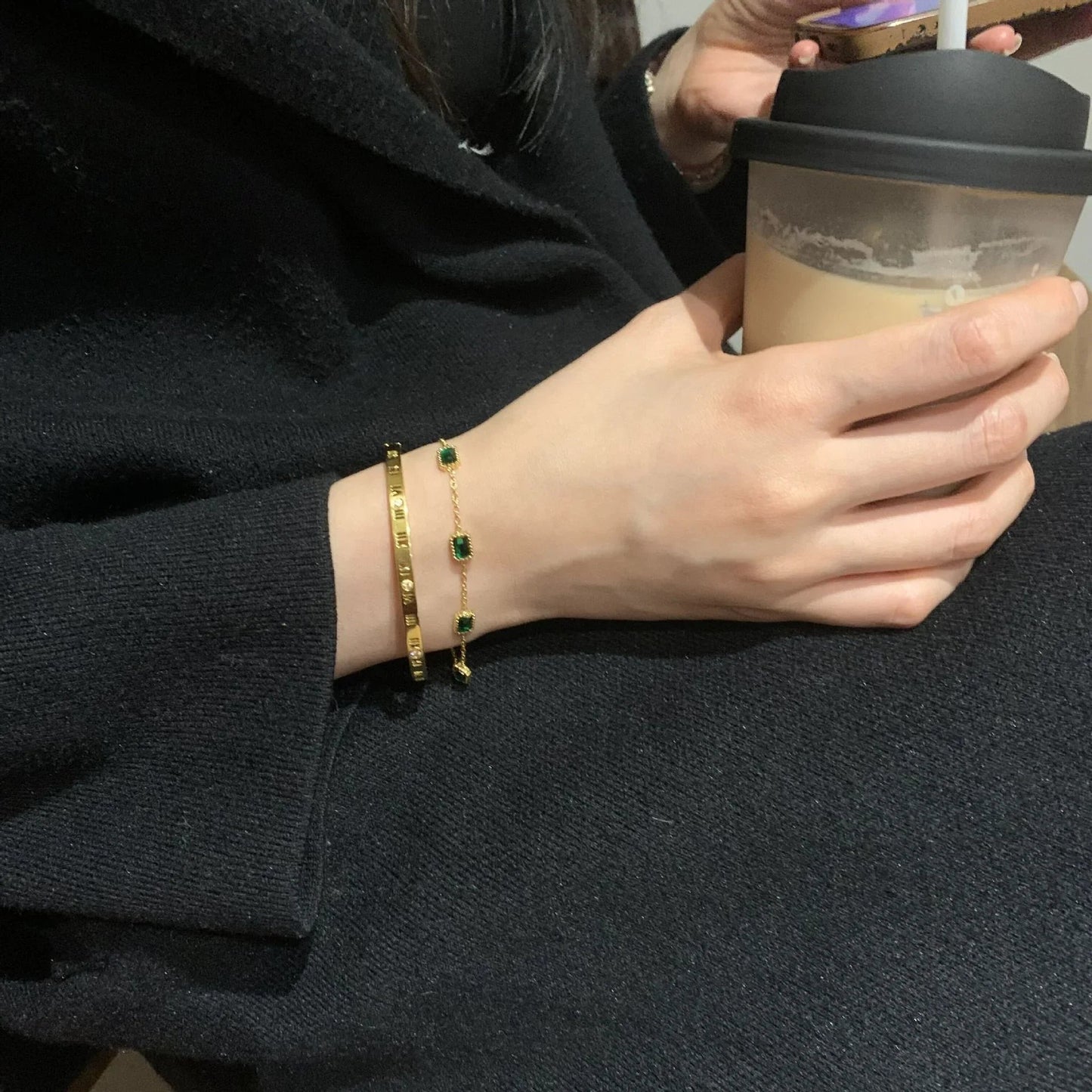 [ElanLuxe]Erin Green Bracelet