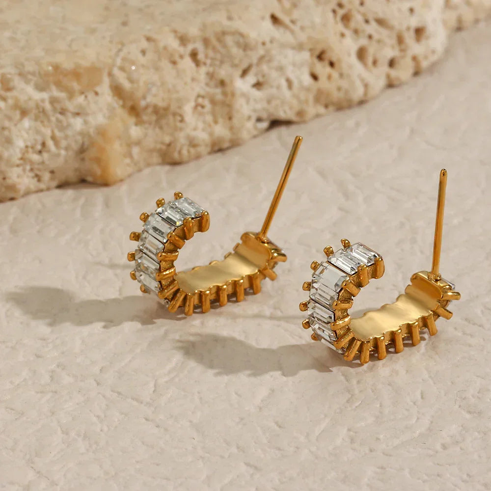 [ElanLuxe]Agnes Diamond Earrings