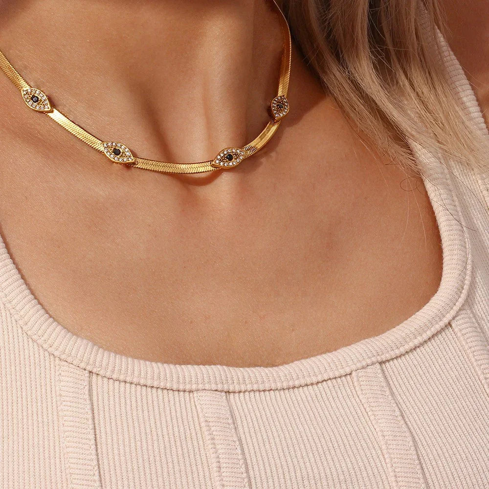 [ElanLuxe]Faunne Gold Necklace