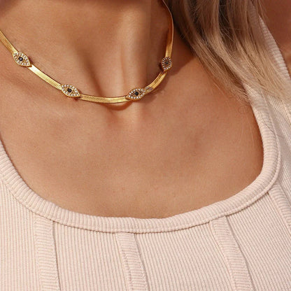[ElanLuxe]Faunne Gold Necklace
