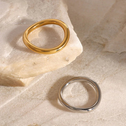 [ElanLuxe]Miley Gold & Silver Layered Rings