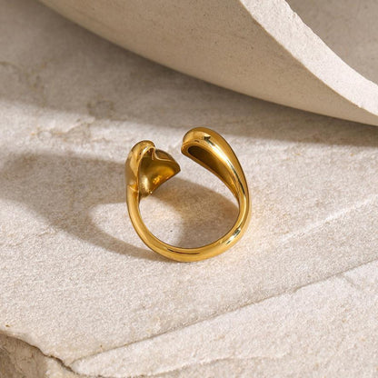 [ElanLuxe]Abstract Gold Ring