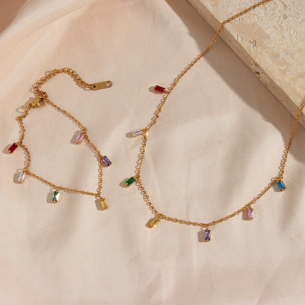 [ElanLuxe]Josephine Gemstone Necklace