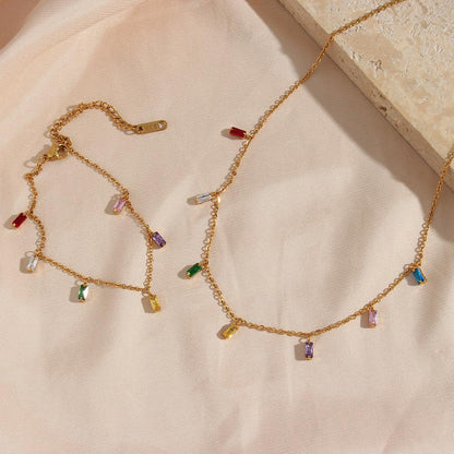 [ElanLuxe]Josephine Gemstone Necklace