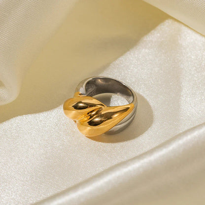 [ElanLuxe]Fatima Two Tone Ring