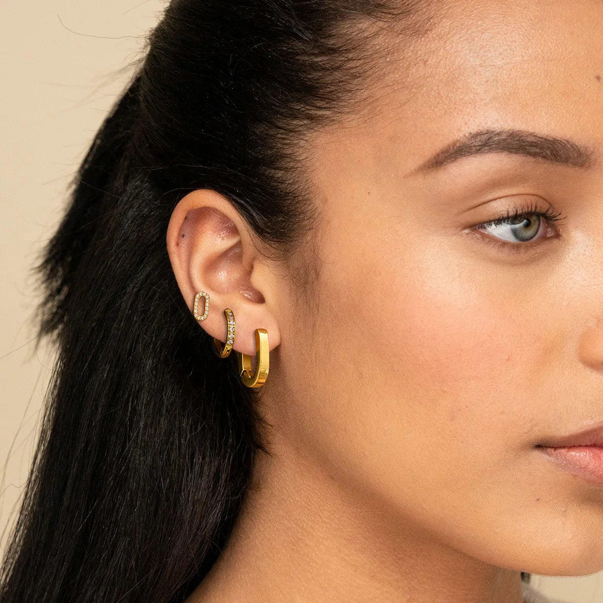 [ElanLuxe]Ryleigh Diamond Hoop Bundle