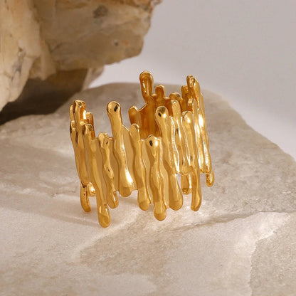 [ElanLuxe]Zoella Abstract Gold Ring