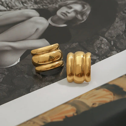 [ElanLuxe]Angela Gold Arch Earrings