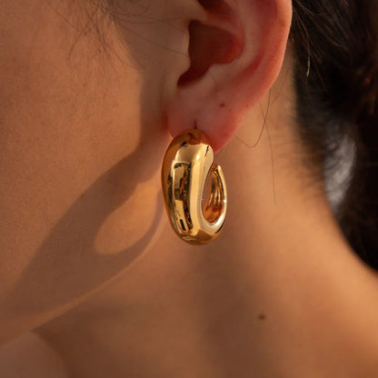 [ElanLuxe]Alice Gold Earrings