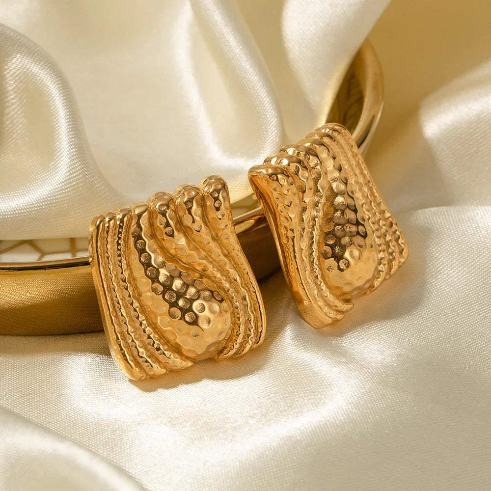 [ElanLuxe]Marigold Gold Earrings