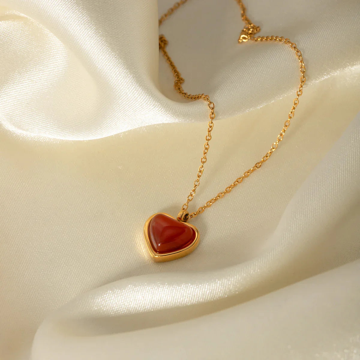 [ElanLuxe]Cecily Gold Heart Necklace