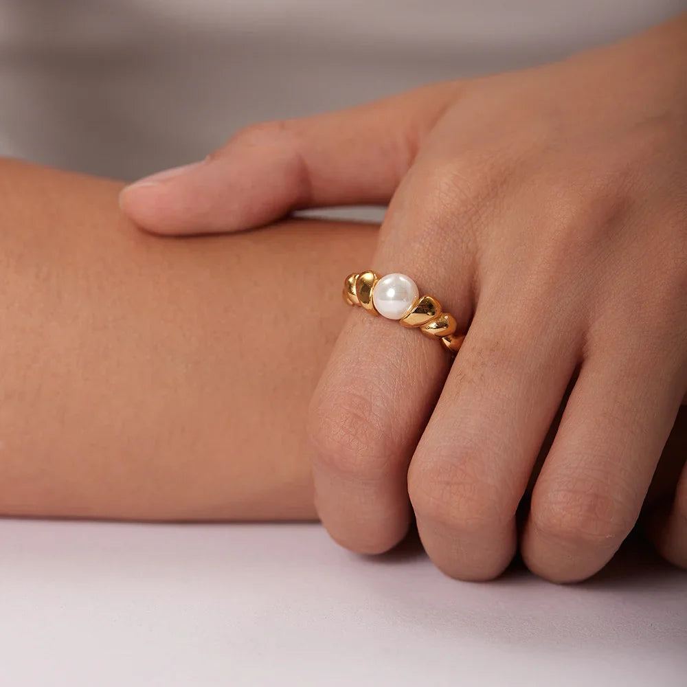 [ElanLuxe]Scarlett Freshwater Pearl Ring