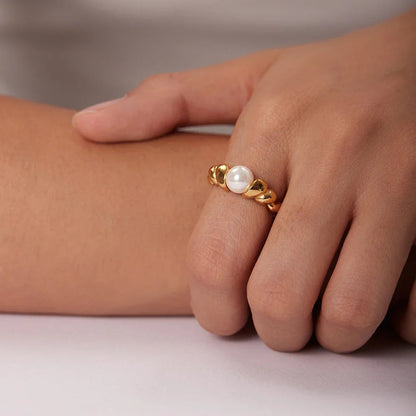 [ElanLuxe]Scarlett Freshwater Pearl Ring