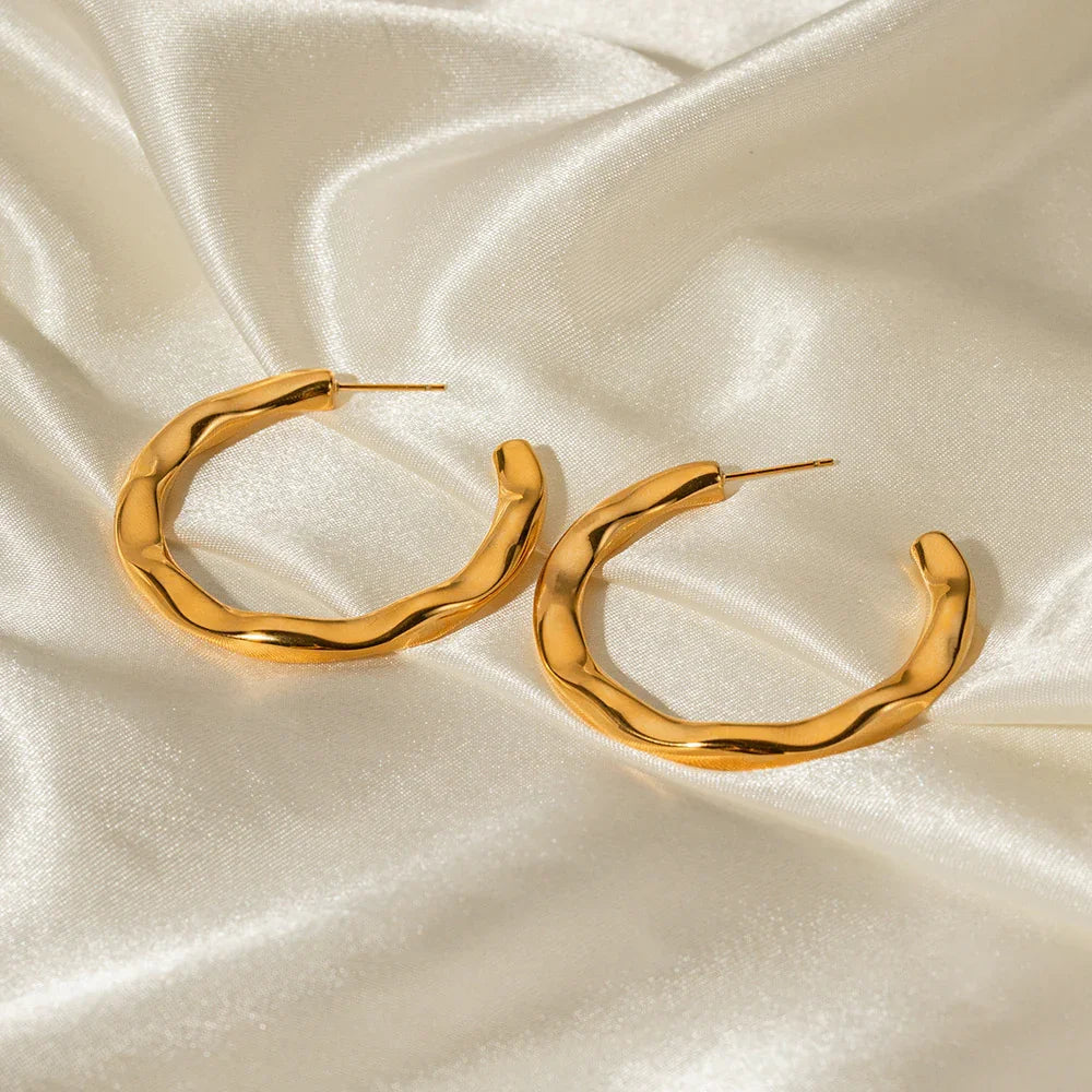 [ElanLuxe]Riley Gold Earrings