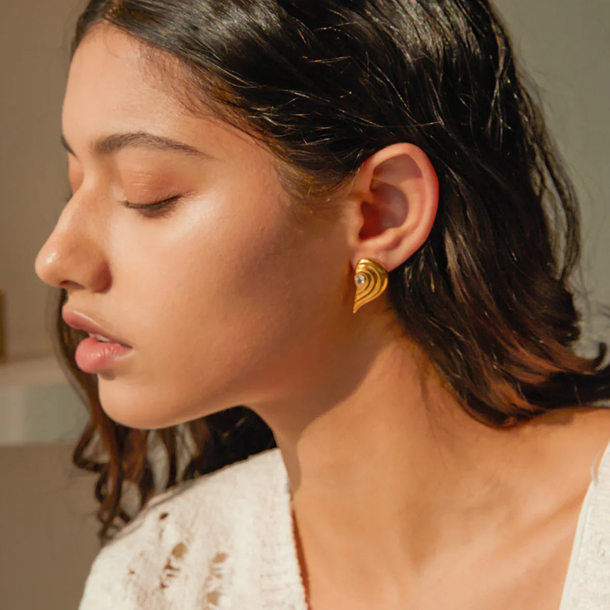 [ElanLuxe]Thalia Gold Earrings