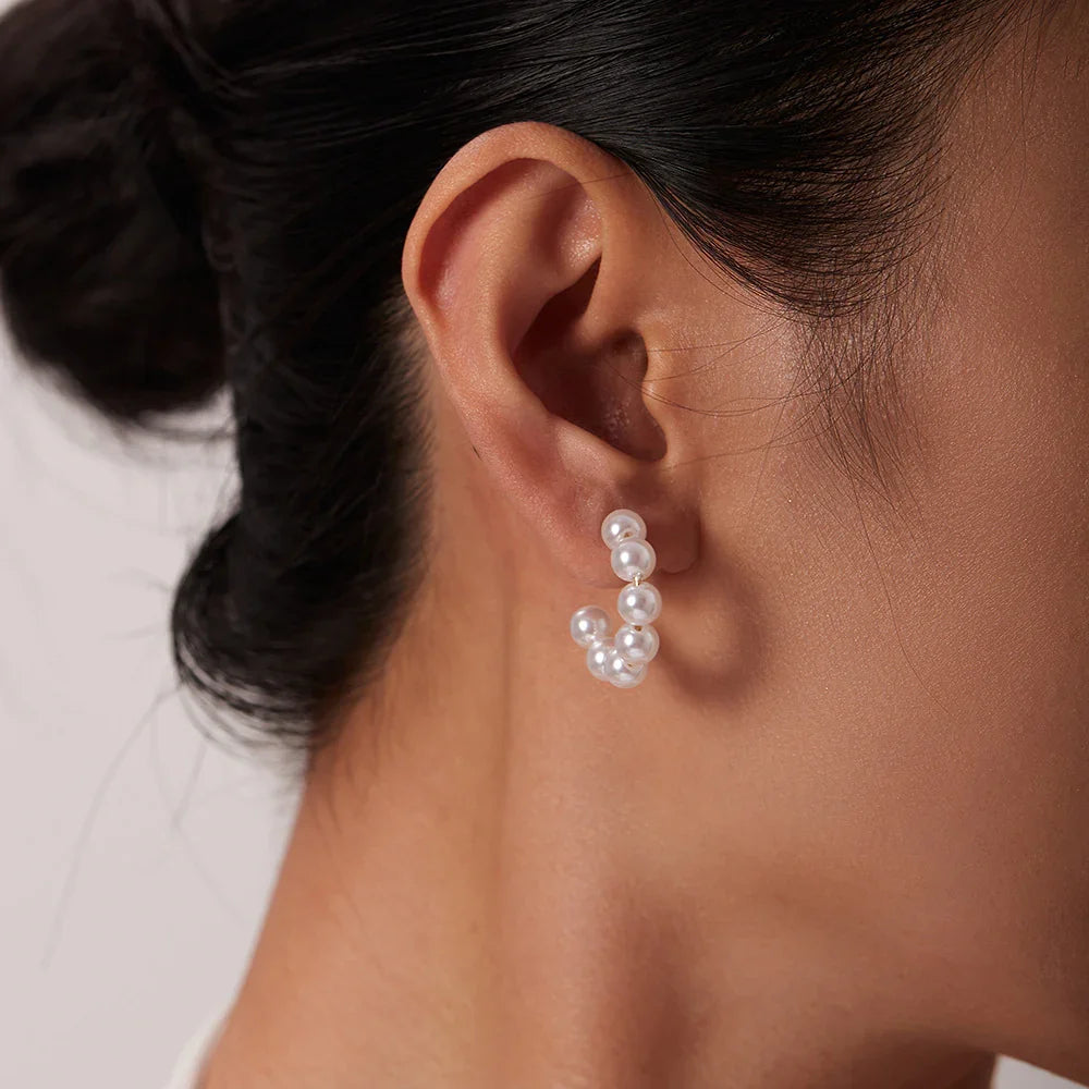 [ElanLuxe]Nina Pearl Earrings