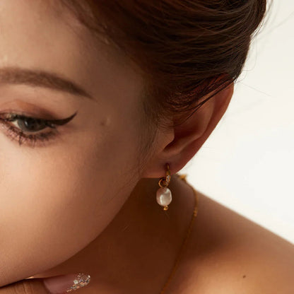 [ElanLuxe]Sara Pearl Earrings