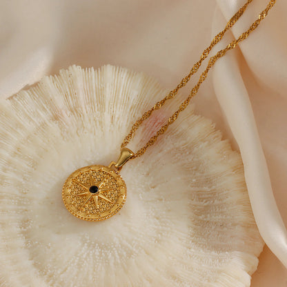 [ElanLuxe]Ellie Compass Necklace