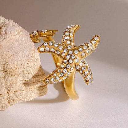 [ElanLuxe]Marina Starfish Diamond Ring