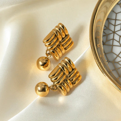 [ElanLuxe]Alba Gold Earrings