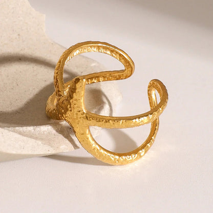 [ElanLuxe]Aurelie Gold Starfish Ring