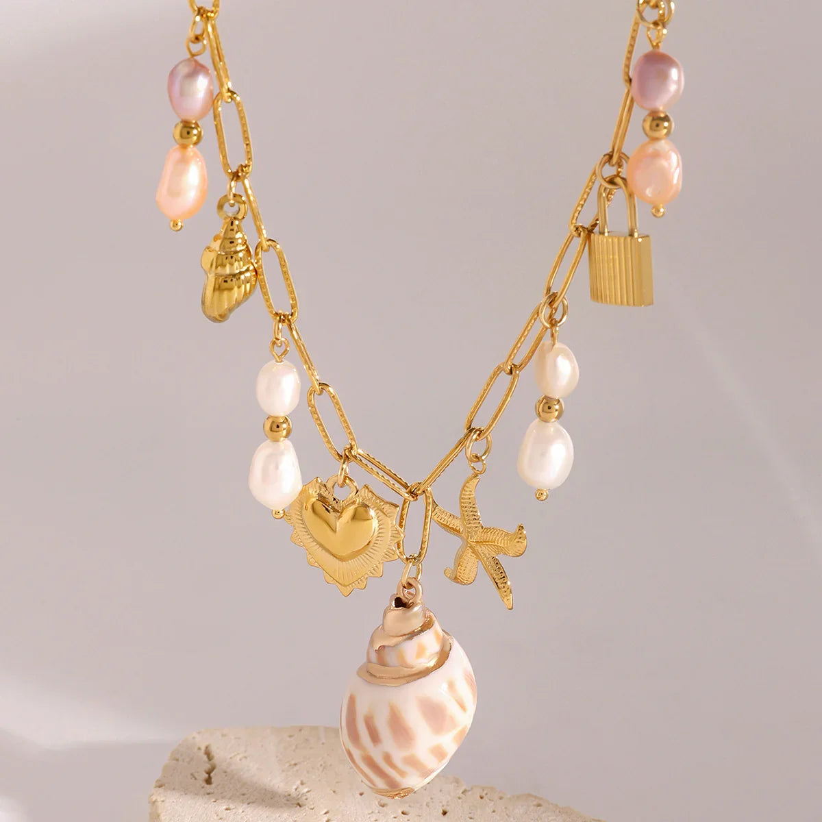 [ElanLuxe]Pacific Freshwater Pearl Necklace
