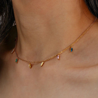 [ElanLuxe]Josephine Gemstone Necklace