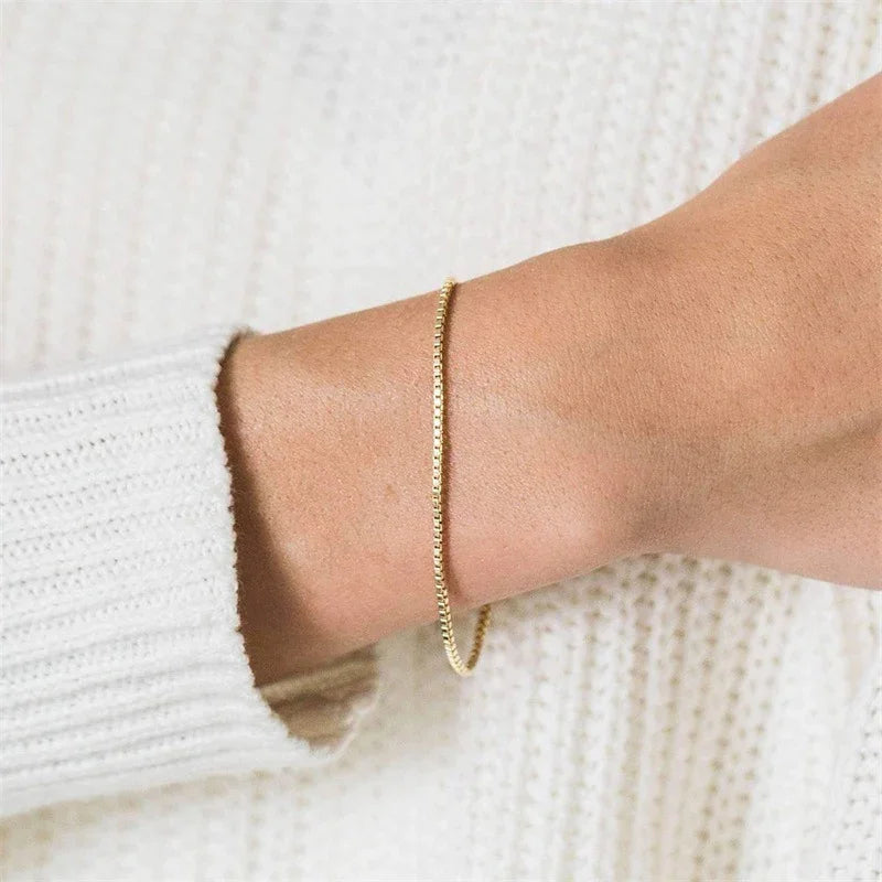 [ElanLuxe]Victoria Gold Chain Bracelet