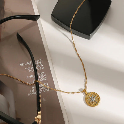 [ElanLuxe]Parker Gold Star Pendant