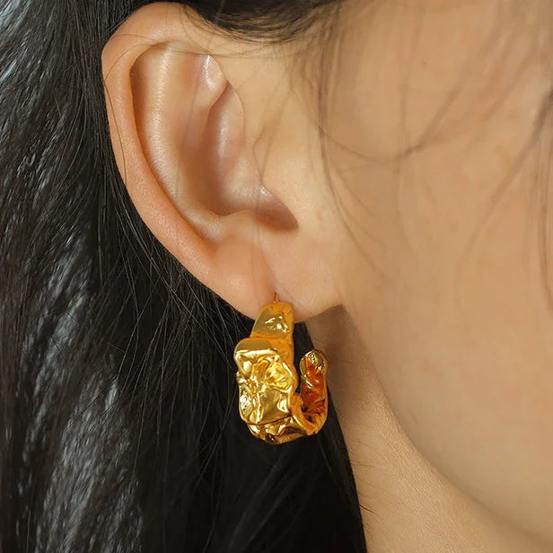 [ElanLuxe]Ashley Gold Earrings