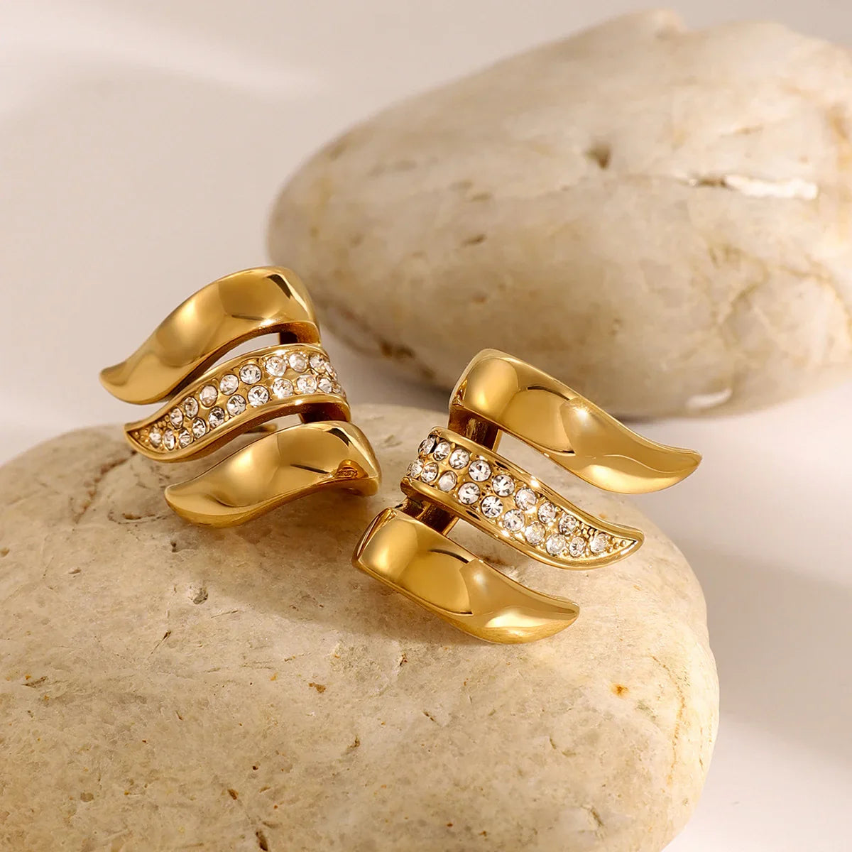 [ElanLuxe]Charmaine Gold Earrings