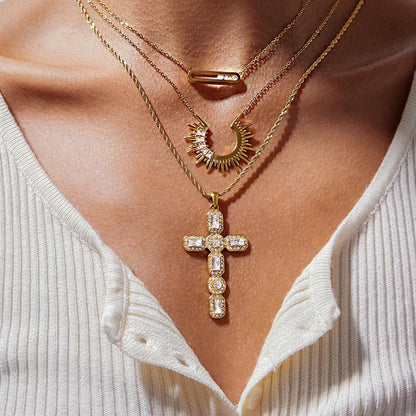 [ElanLuxe]Abby Sculpted Gold Pendant