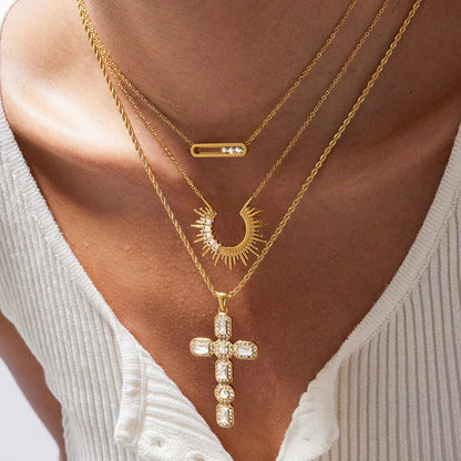 [ElanLuxe]Abby Sculpted Gold Pendant