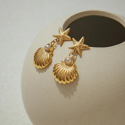 [ElanLuxe]Bernadette Freshwater Pearl Earrings