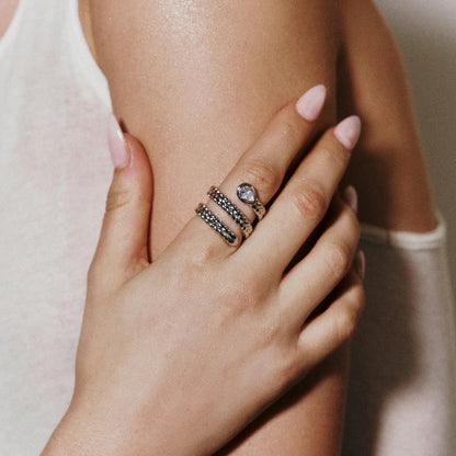 [ElanLuxe]Davina Gold Serpent Ring