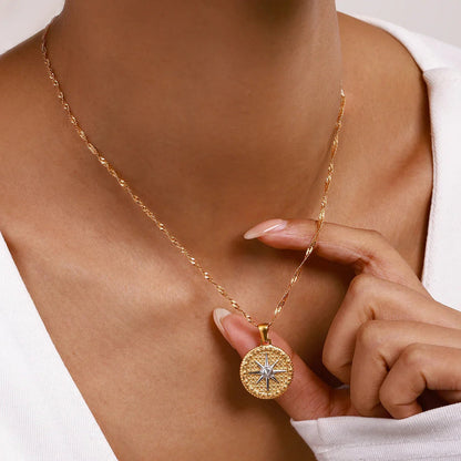 [ElanLuxe]Parker Gold Star Pendant