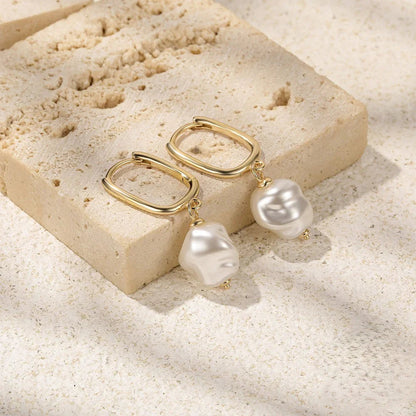 [ElanLuxe]Denise Freshwater Pearl Earrings