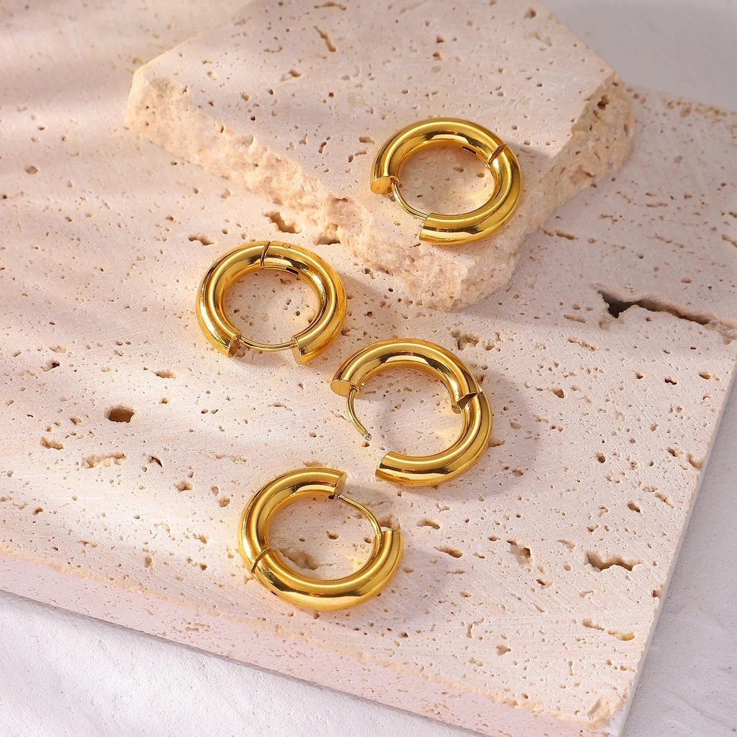 [ElanLuxe]Bold Round Hoops