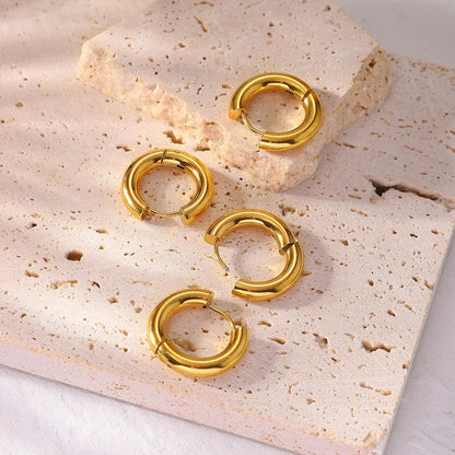 [ElanLuxe]Bold Round Hoops