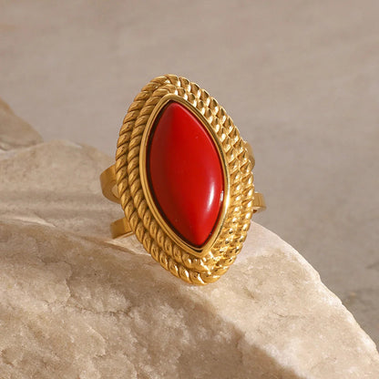 [ElanLuxe]Heidi Marquise Gold Ring