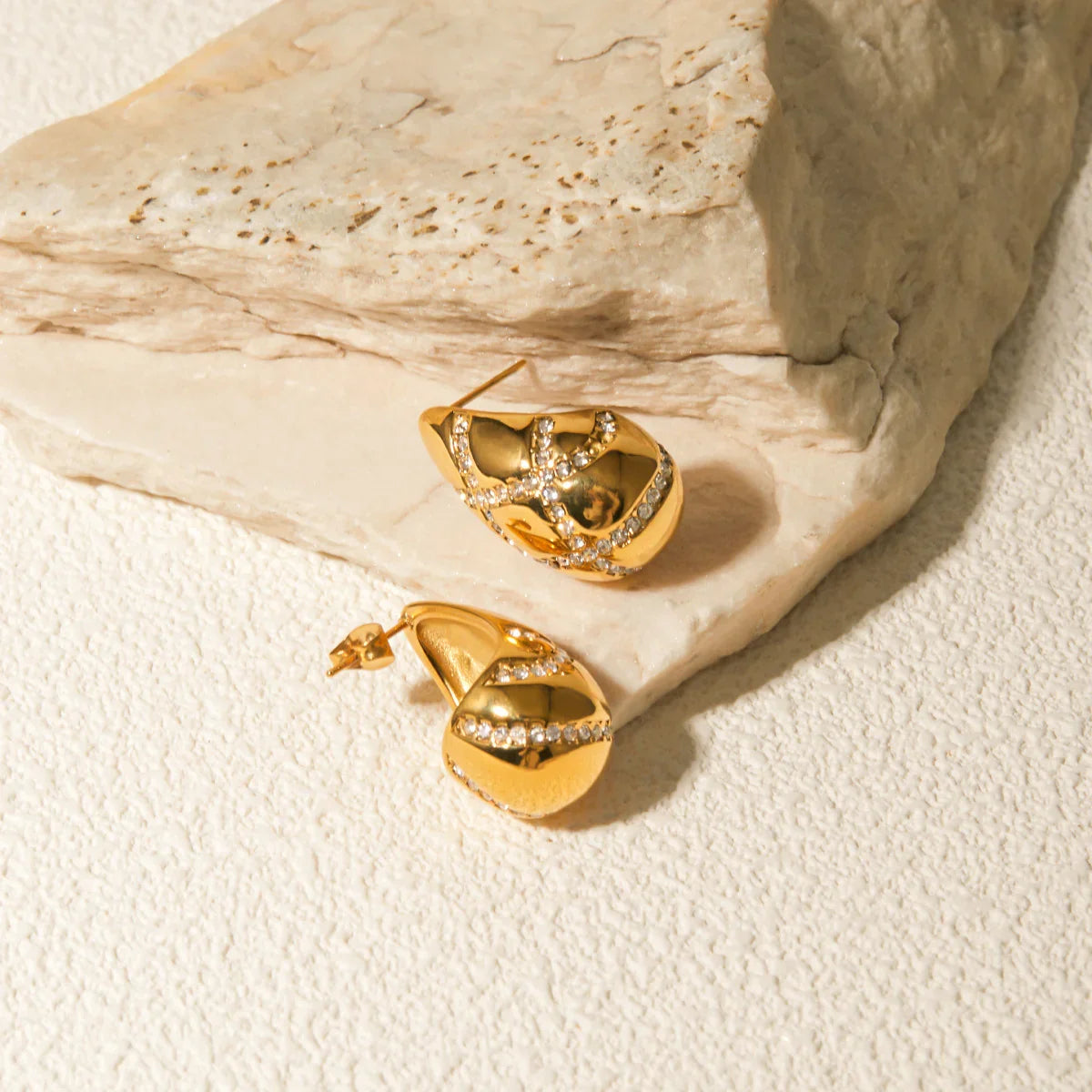 [ElanLuxe]Linnea Gold Earrings