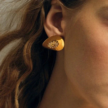 [ElanLuxe]Georgiana Gold Earrings
