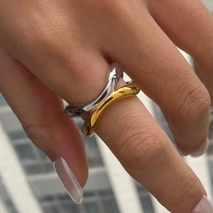 [ElanLuxe]Deanna Gold Intertwined Ring