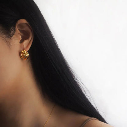 [ElanLuxe]Avalon Gold Earrings