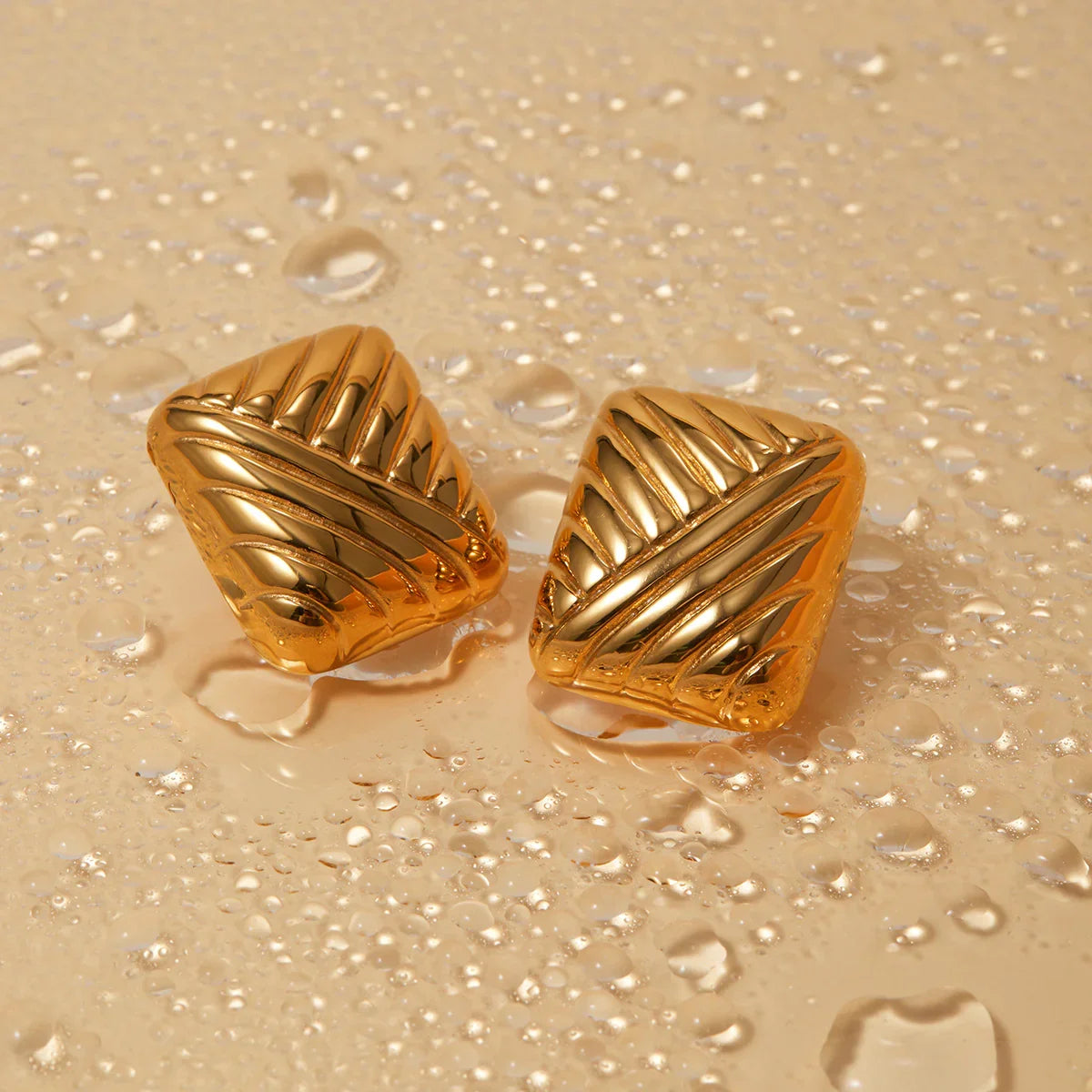 [ElanLuxe]Inez Gold Earrings